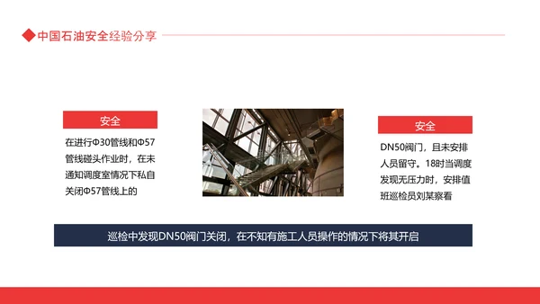 中国石油安全经验分享动态PPT模板