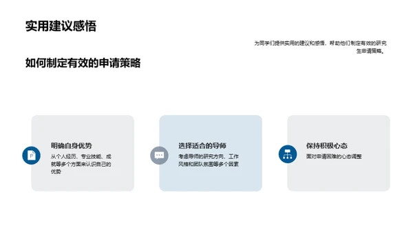 研究生申请之策略