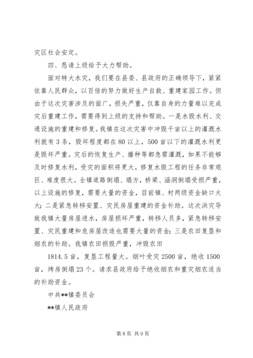 乡镇抗洪抢险情况汇报.docx