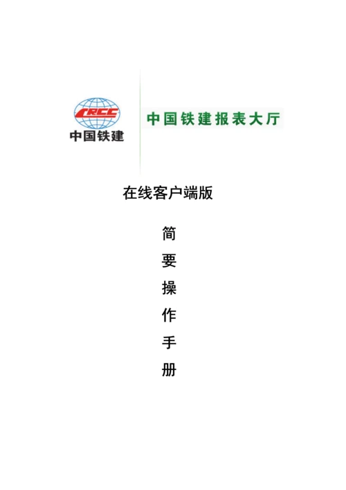 报表大厅在线客户端版操作标准手册.docx