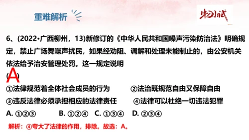 第四单元 走进法治天地 复习课