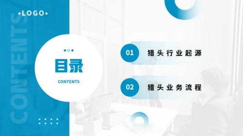 猎头行业及基本流程介绍通用PPT模板