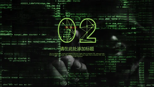 互联网信息安全汇报PPT模板