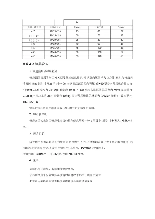 建筑施工之钢筋机械连接