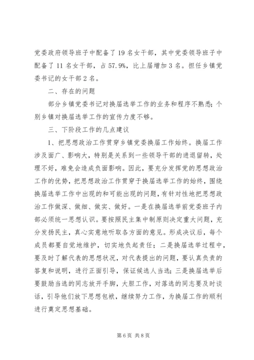 县换届选举工作情况汇报.docx