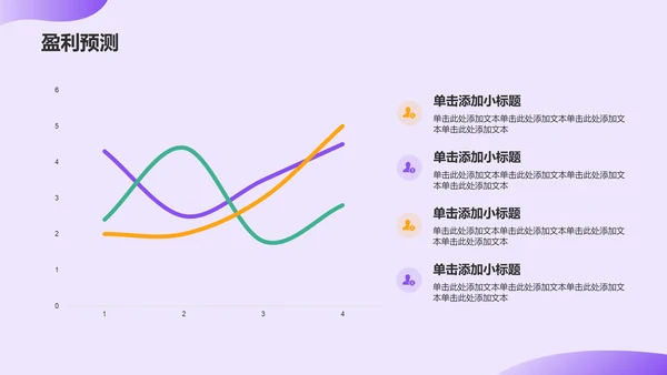 紫色插画风财务分析报告PPT模板