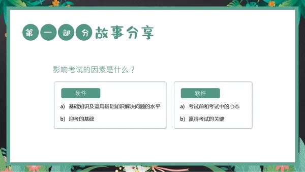 考试前心态调整心理辅导考试动员主题班会PPT课件