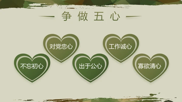 迷彩风八一军事部队年终述职报告动态PPT模板