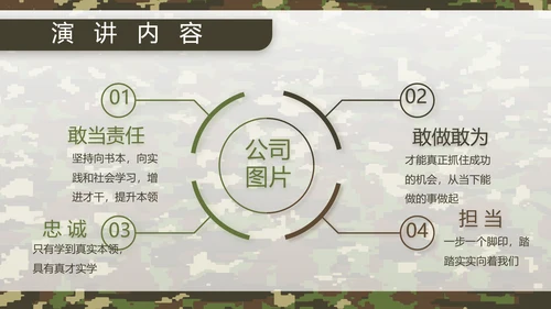 迷彩风军队军事工作总结汇报动态PPT