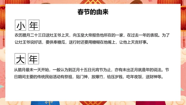 新年春节文化春节习俗介绍ppt模板