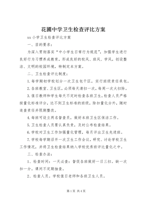 花圃中学卫生检查评比方案 (4).docx