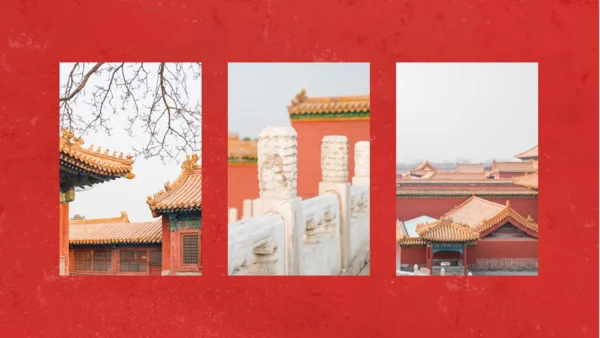 故宫旅行中国之美相册通用PPT模板