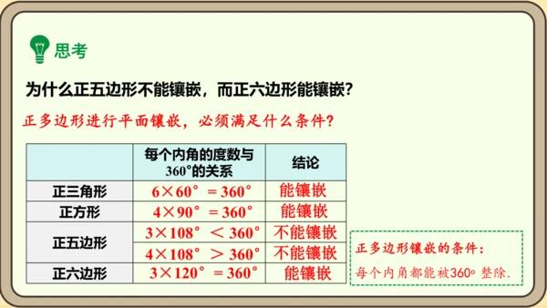 人教版数学八年级上册第十一章  三角形数学活动镶嵌课件（共16张PPT）