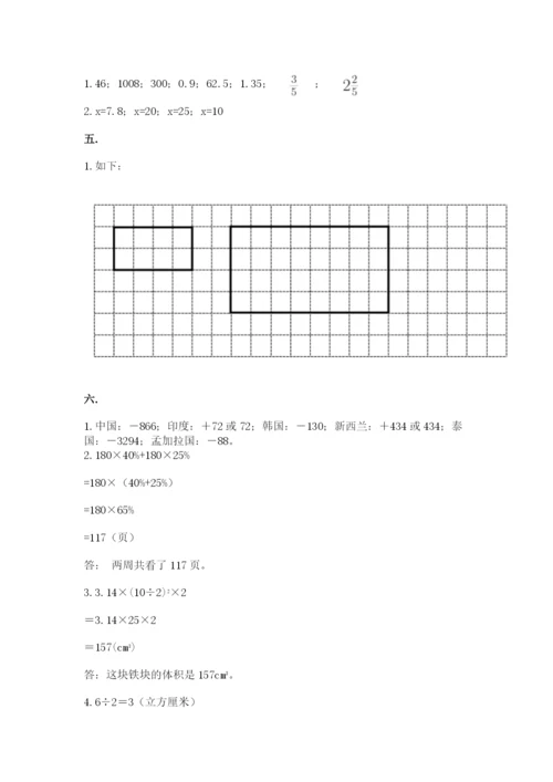 小学六年级数学毕业试题【易错题】.docx