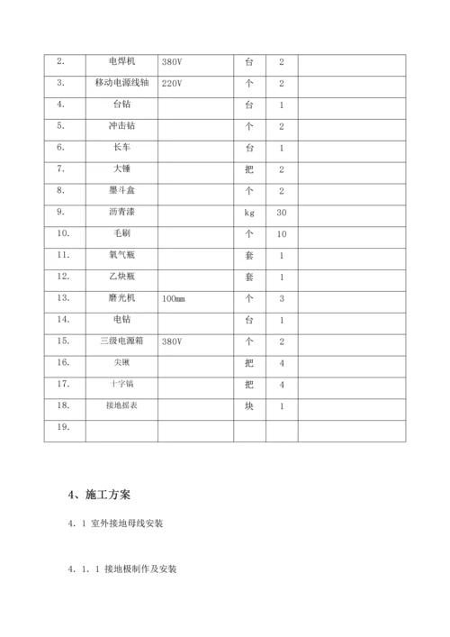 接地装置综合项目施工专项方案作业指导说明书.docx