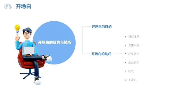 蓝白色立体风医药代表销售经营分享PPT经验分享