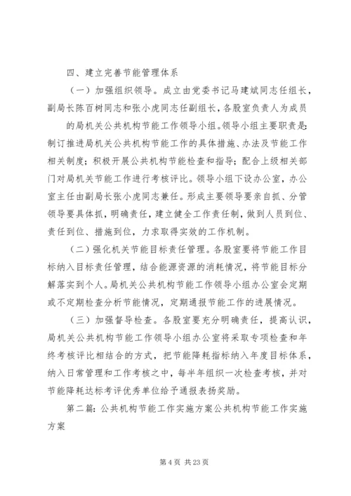 肃州区工信局公共机构节能工作实施方案.docx