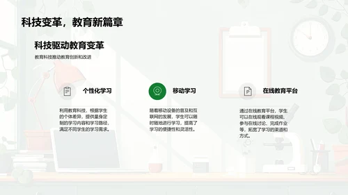 教育科技发展解析PPT模板