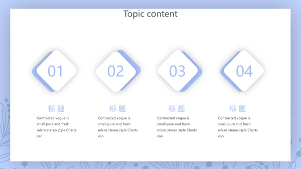 小清新个人简历岗位竞聘述职报告动态PPT模板