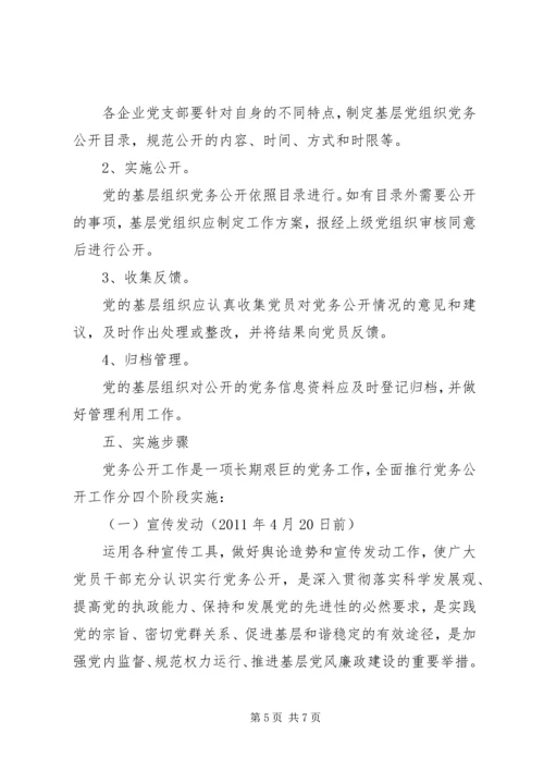 闫什镇党的基层组织党务公开实施方案 (3).docx