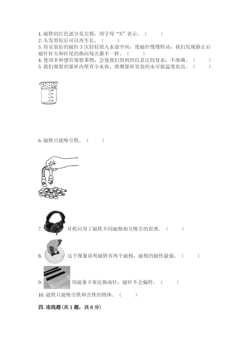 教科版二年级下册科学期末测试卷附参考答案【培优a卷】.docx