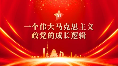 红色党建四史系列之中国共产党党史学习解读党课ppt课件