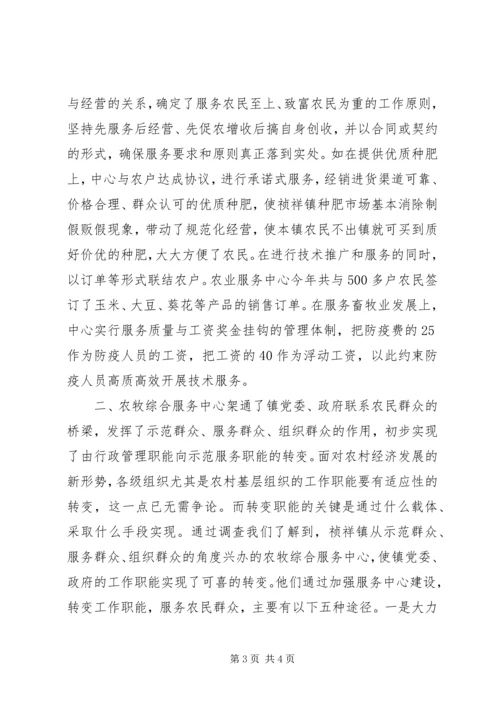 关于×镇农牧综合服务中心建设有关情况的调查 (10).docx