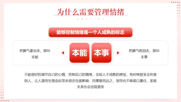心态及情绪管理通用PPT模板