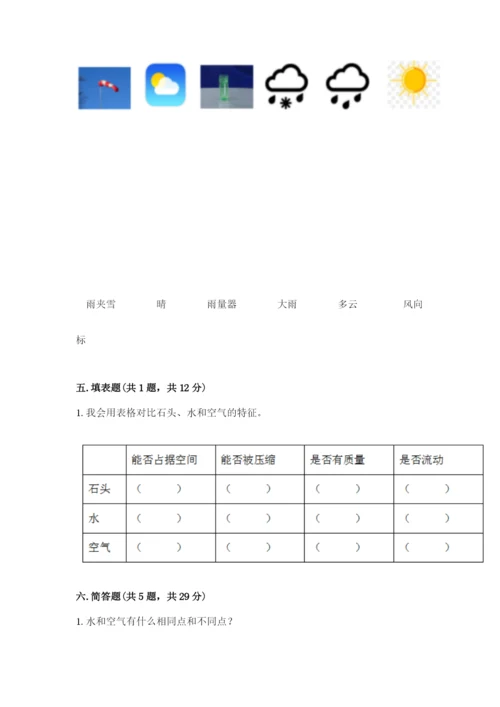 教科版三年级上册科学期末测试卷（考点精练）.docx