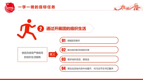 中国共青团一学一做五四青年节PPT模板
