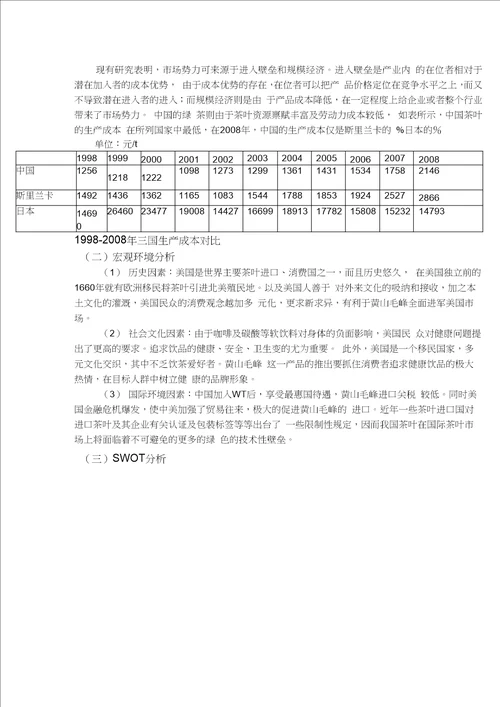 国际营销策划书