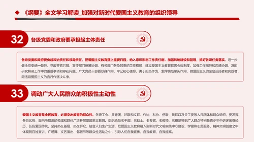 学习解读新时代爱国主义教育实施纲要PPT模板