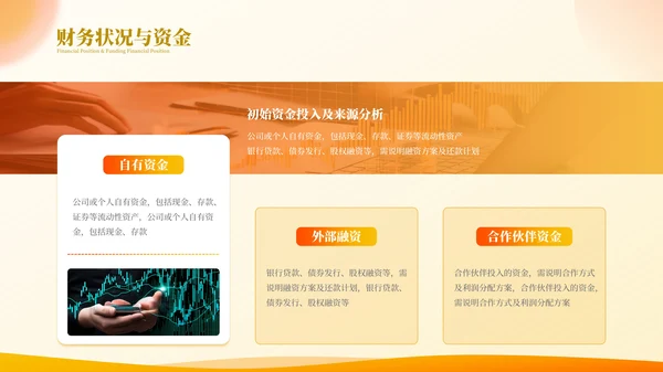 橙色商务高级金融投资计划项目计划书PPT模板