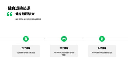 健身运动报告PPT模板