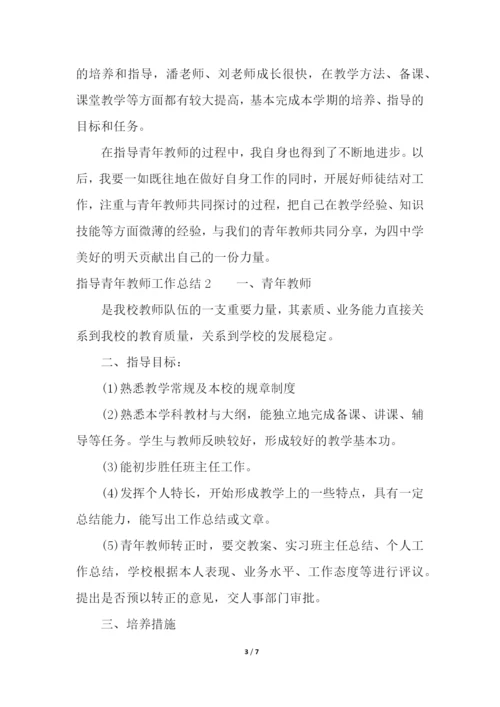 指导青年教师工作总结.docx