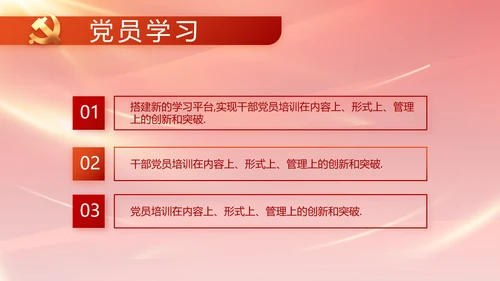 红色基层党建党支部年终工作总结PPT