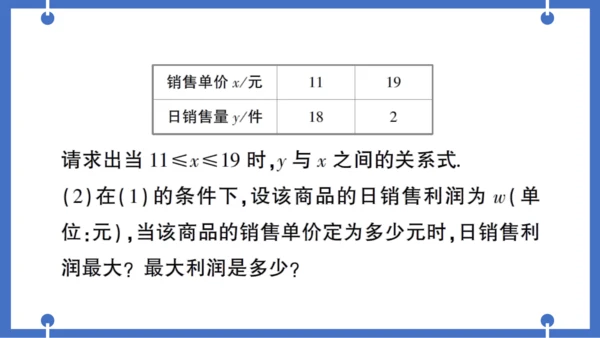 【同步作业】人教版九(上) 第22章 二次函数 专题五 实际问题中的最大利润问题——教材P52习题2