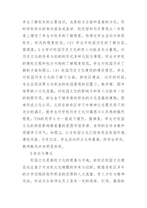 高校新校区校园文化建设思考论文精编.docx