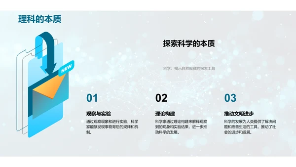 理科知识普及讲座PPT模板
