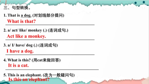 Unit 4 We love animals 复习课件(共44张PPT)