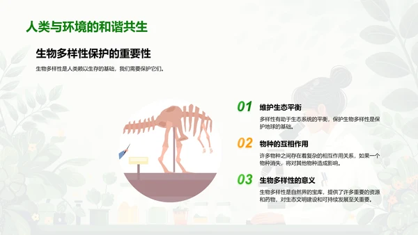 生物学入门讲座PPT模板