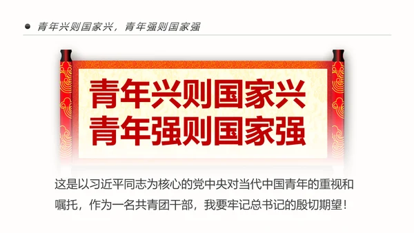 共青团十九大精神学习团委年终总结PPT