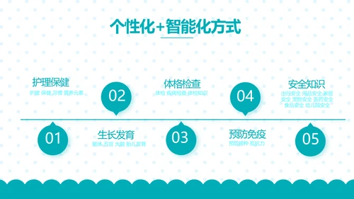 母婴婴儿护理保健中心早教宣传PPT动态模板