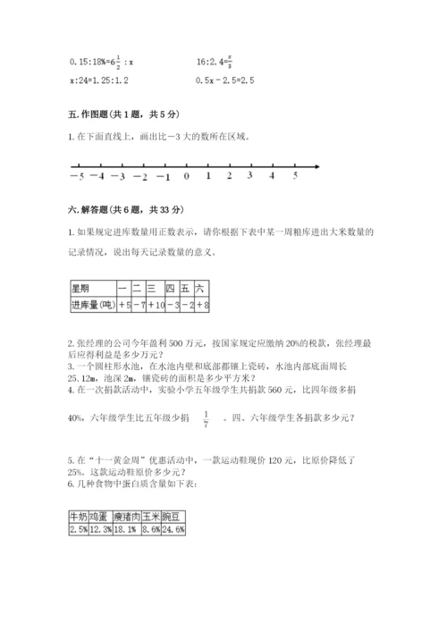 沪教版小学六年级下册数学期末综合素养测试卷【黄金题型】.docx