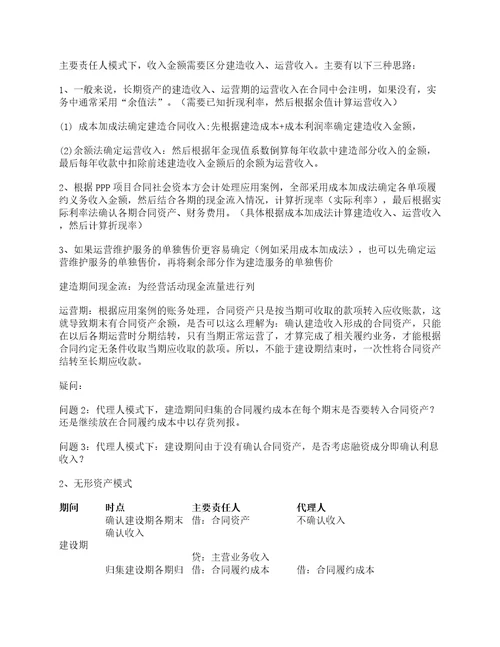 企业会计准则解释第14号ppp项目以及应用案例之账务处理