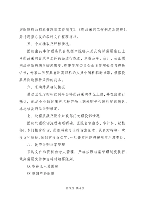 地科所政府采购工作自查报告 (4).docx