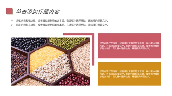 五谷杂粮土特产农产品生态食品PPT模板