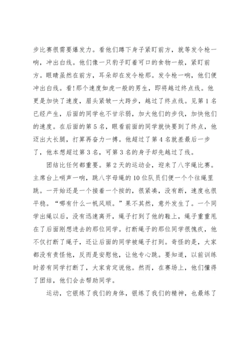 运动会的通讯稿范文700字（11篇）.docx
