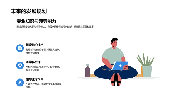 医疗领域述职报告PPT模板