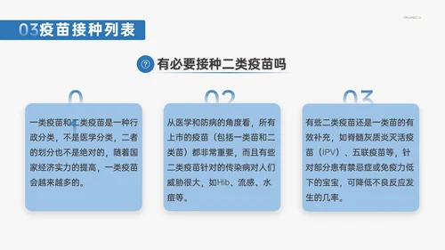 计划免疫科疫苗接种打针注射常识介绍PPT模板